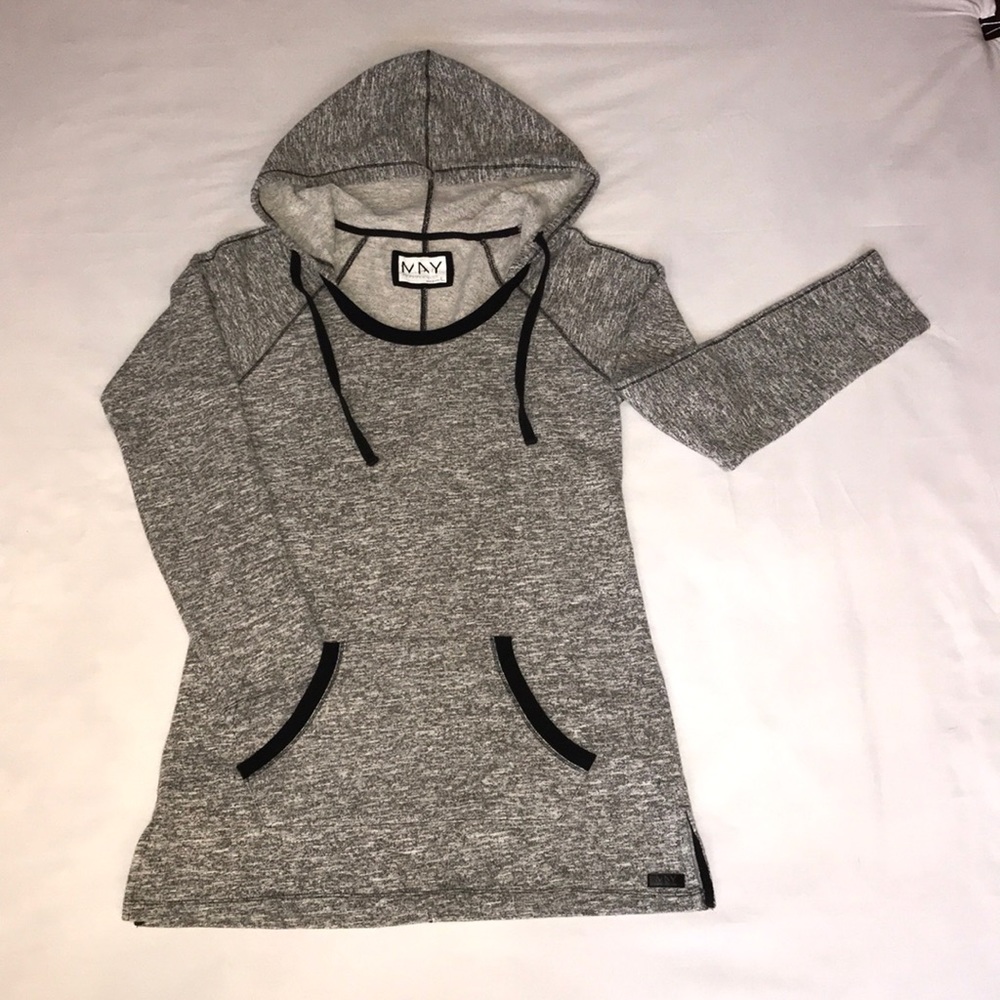 💜Gray hooded long sweatshirt💜Marc New York 💜